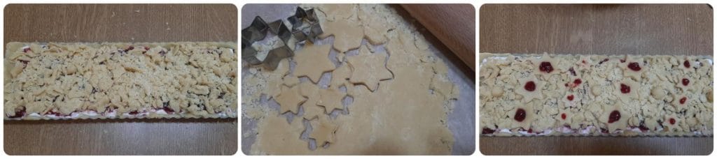 Kerstkruimeltaart met granaatappel en yoghurt