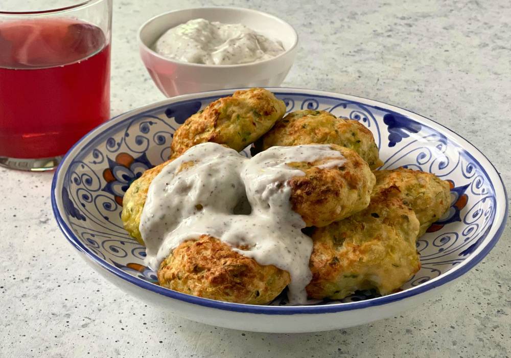 Kalkoen- en courgetteburgers