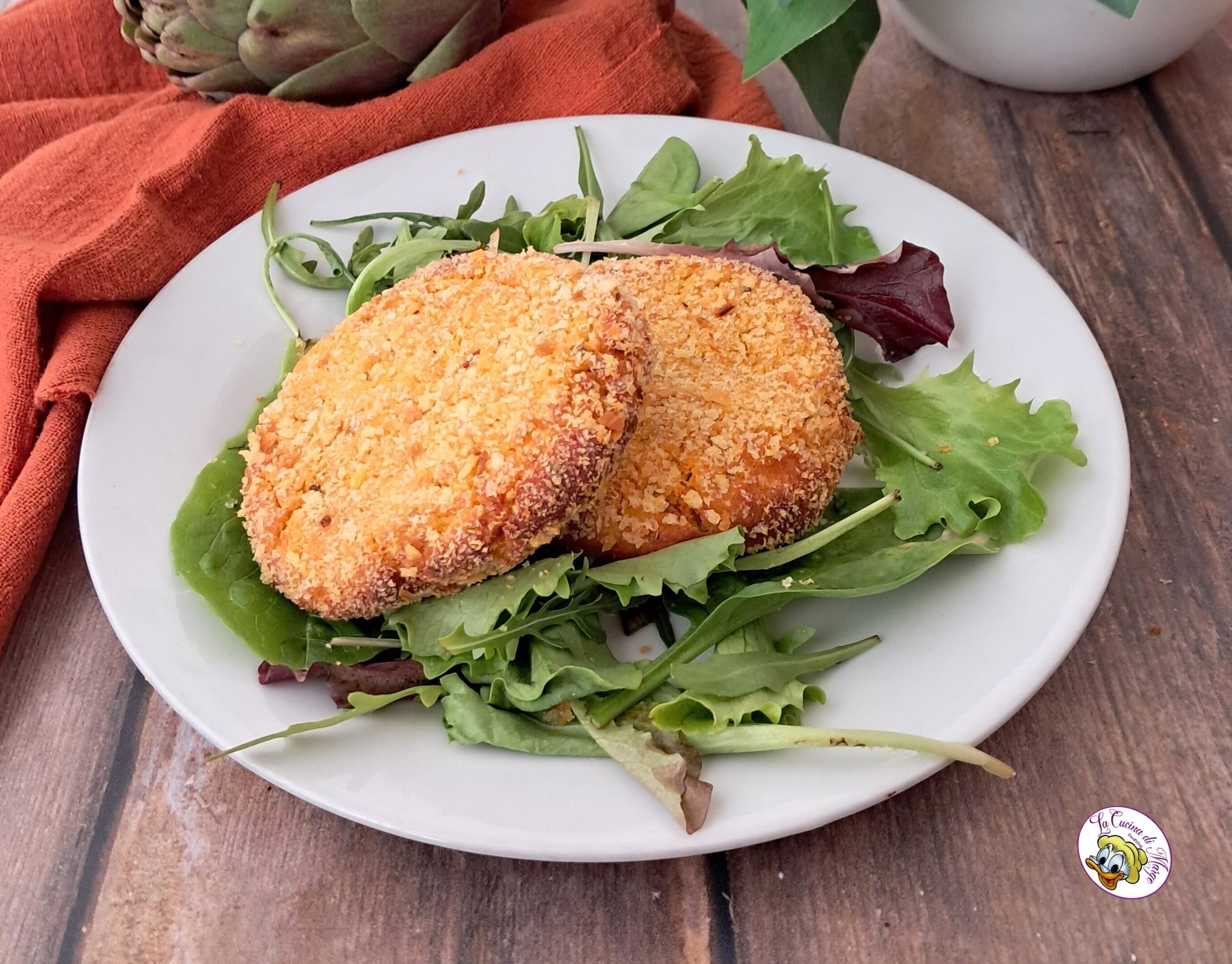 Kikkererwten- en wortelburger