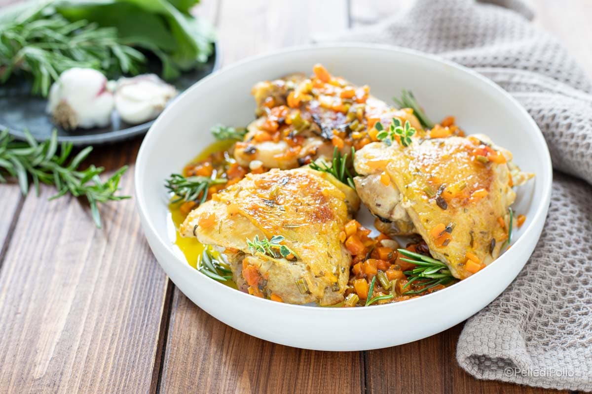 Kipdijen in zoetzure saus