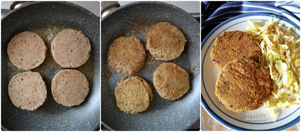 koken van zelfgemaakte burgers met peulvruchten