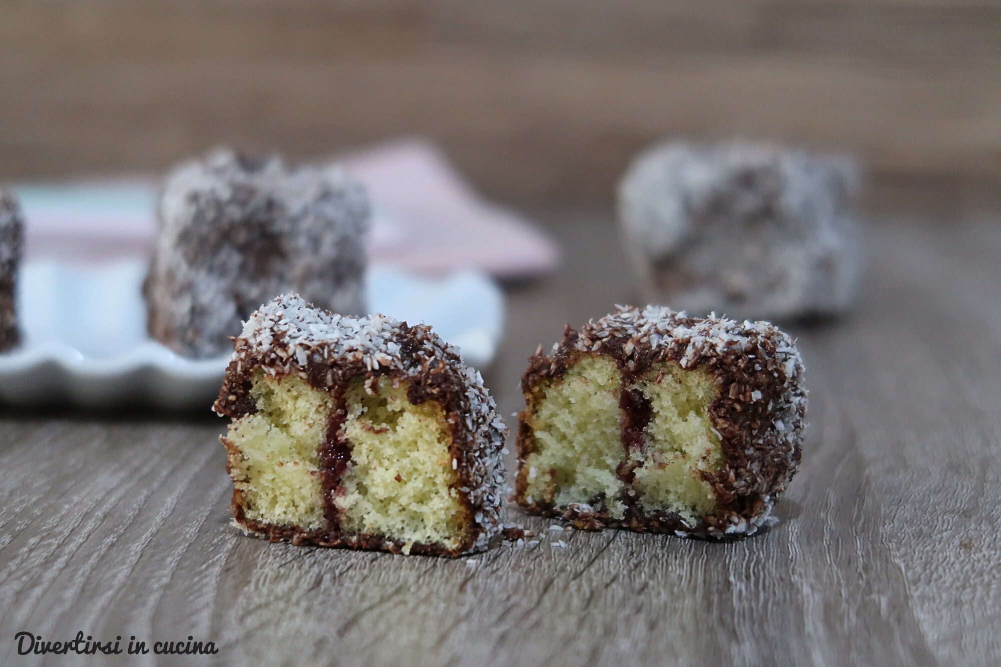 Kokossponscake Vierkantjes