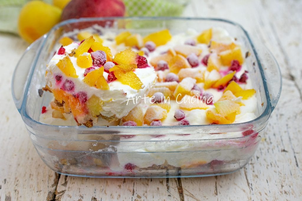 KOUDE TAART met YOGHURT en fruit