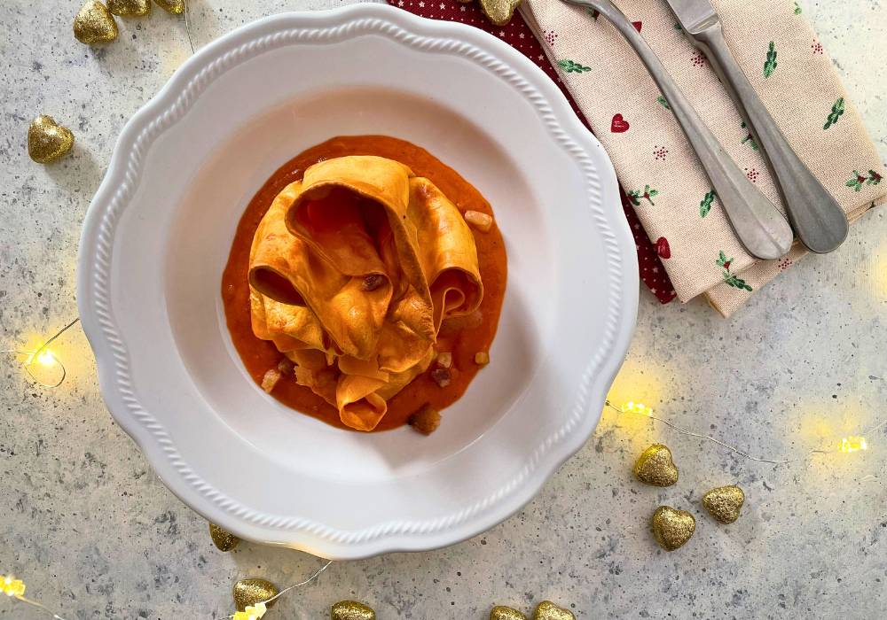 Krokante lasagnetta all’amatriciana