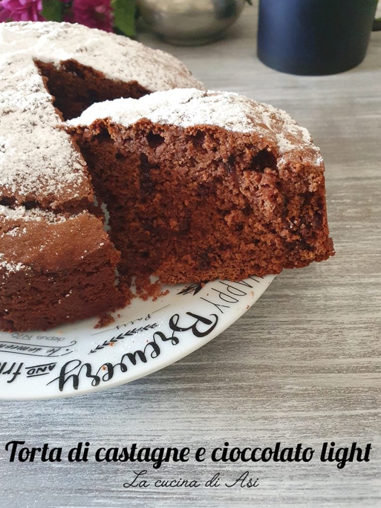 lichte kastanje- en chocoladetaart