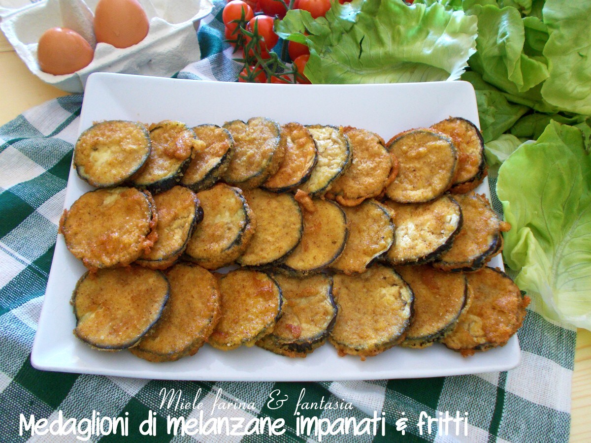 Gefrituurde auberginemedaillons