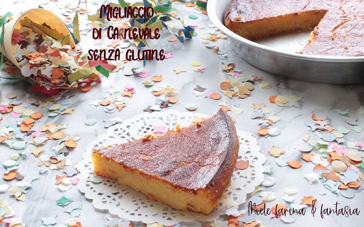 Migliaccio van Carnaval zonder gluten en lactose