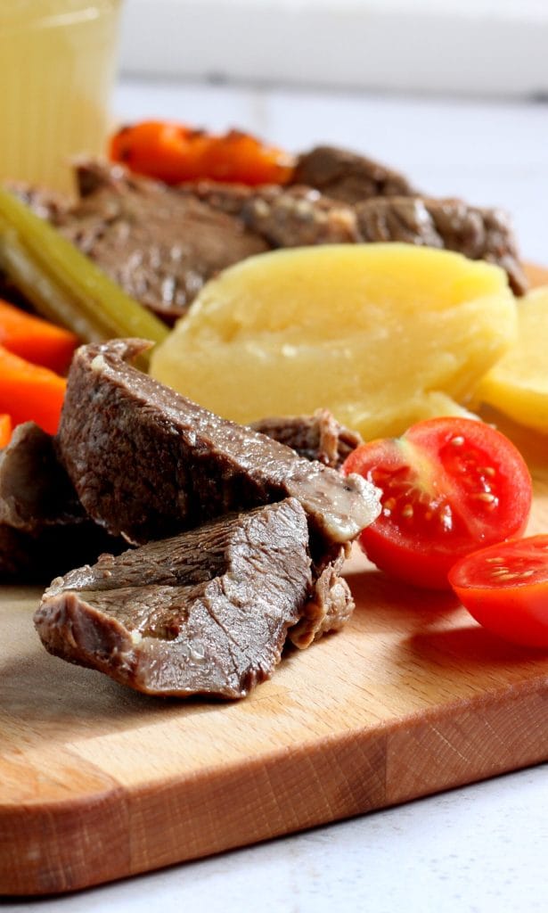 Bouillon gekookt in de snelkookpan