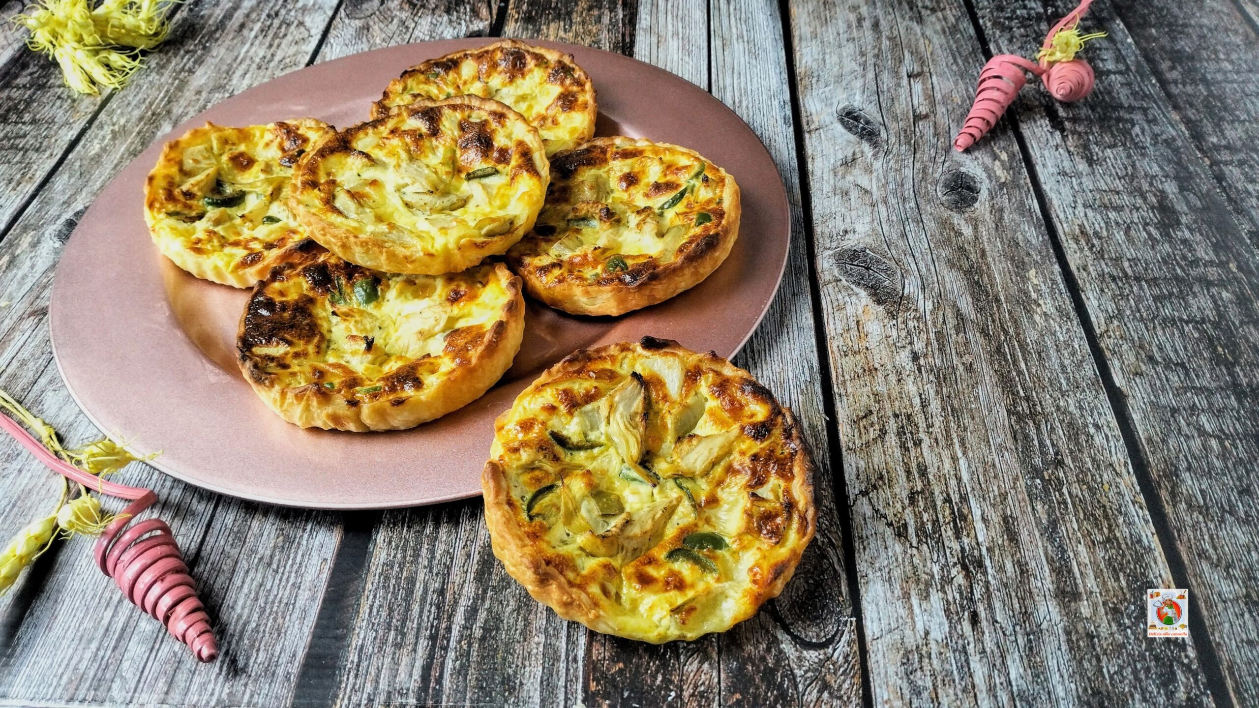 Mini-taartjes met artisjokken en olijven: de smaak van de lente in een smakelijk voorgerecht