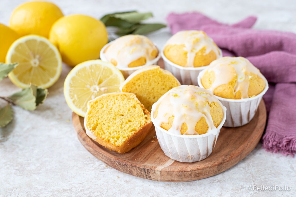 Zachte citroenmuffins