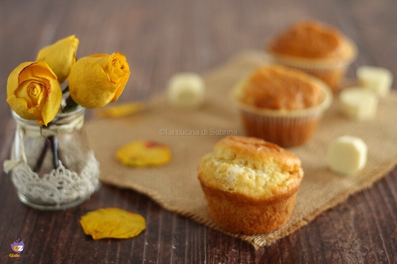 Witte chocolade muffins