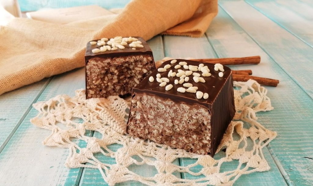 zachte nougat met gepufte rijst