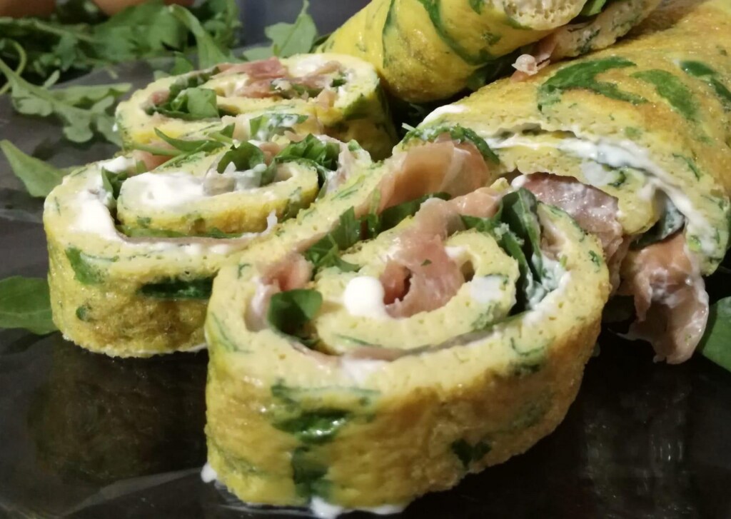 plakjes omelet