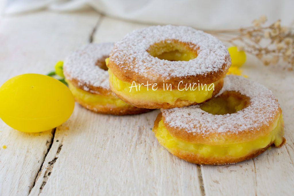 Paasringen koekjes met crème