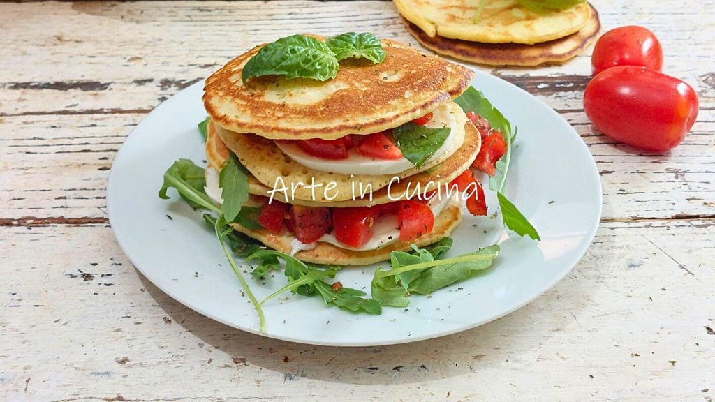 HARTIGE PANCAKES op CAPRESE wijze