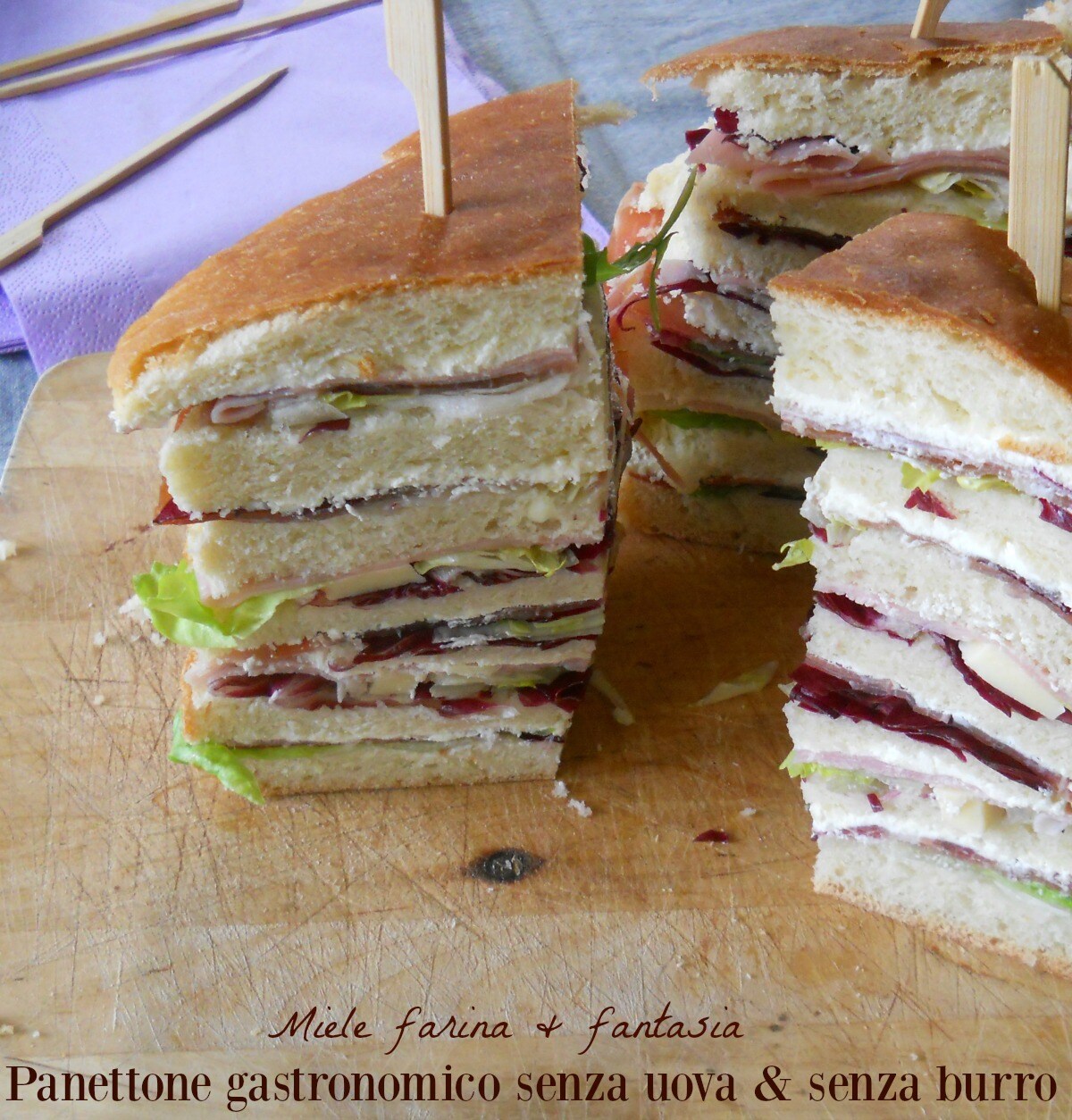 Gastronomische panettone zonder eieren of boter.