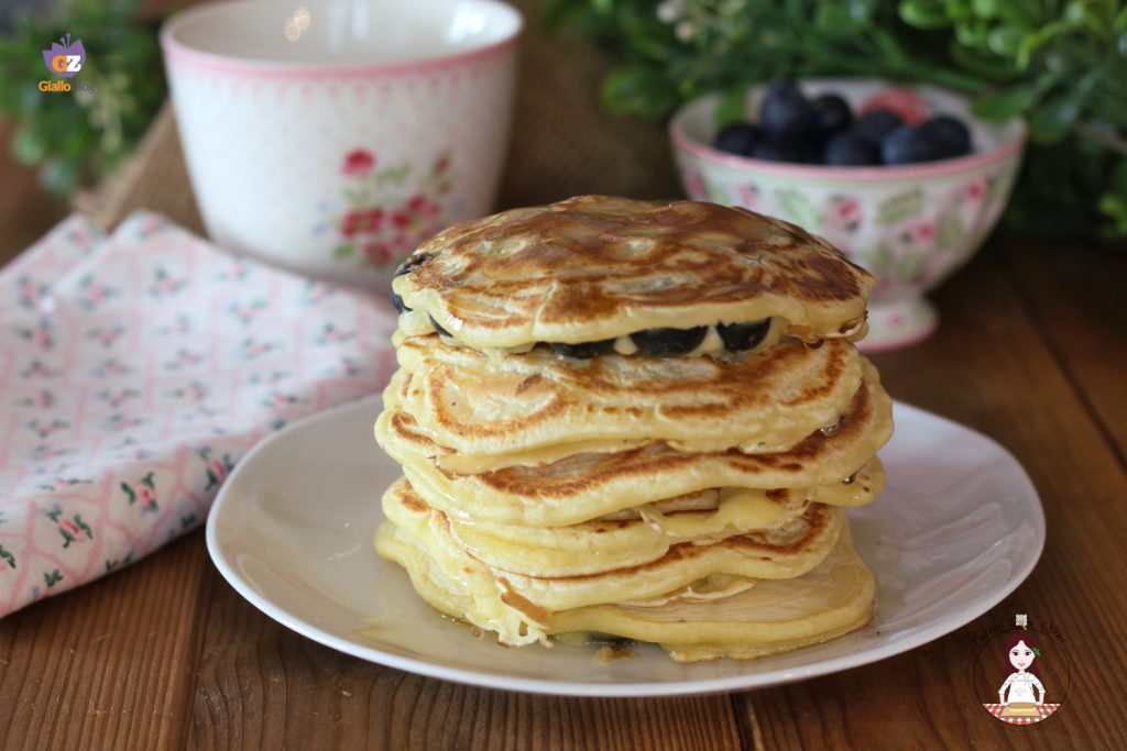 Pannenkoek met bosbessen