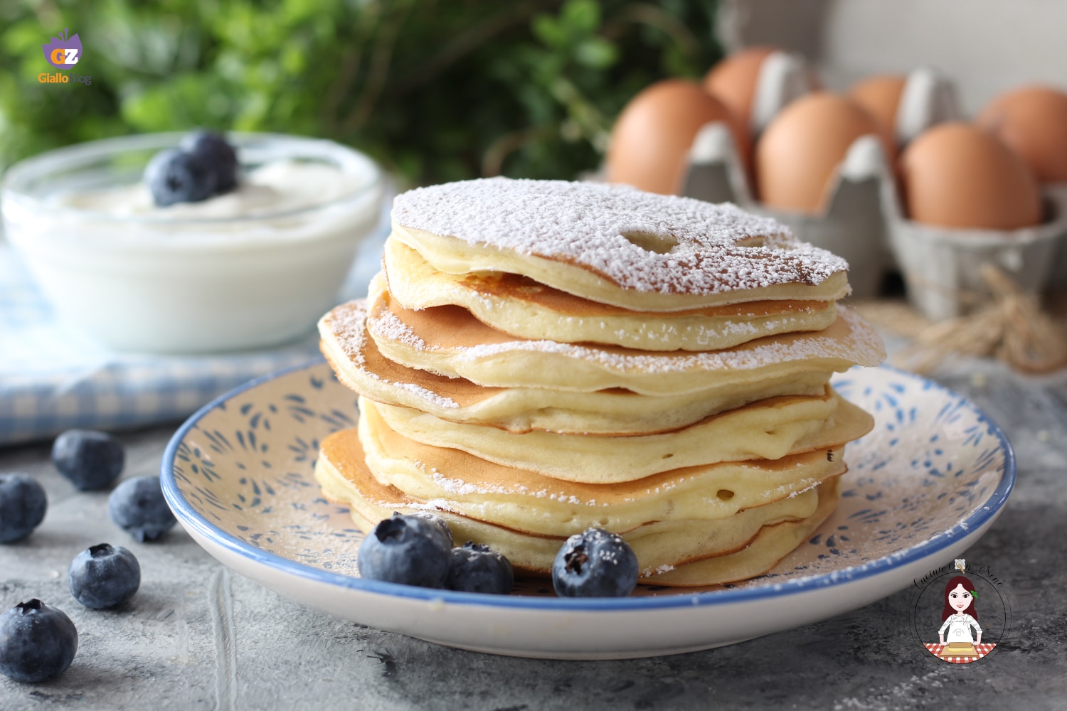 Pannenkoeken met Griekse yoghurt