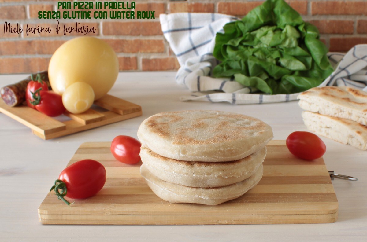 Panpizza in de pan zonder gluten met Tang Zhong-methode