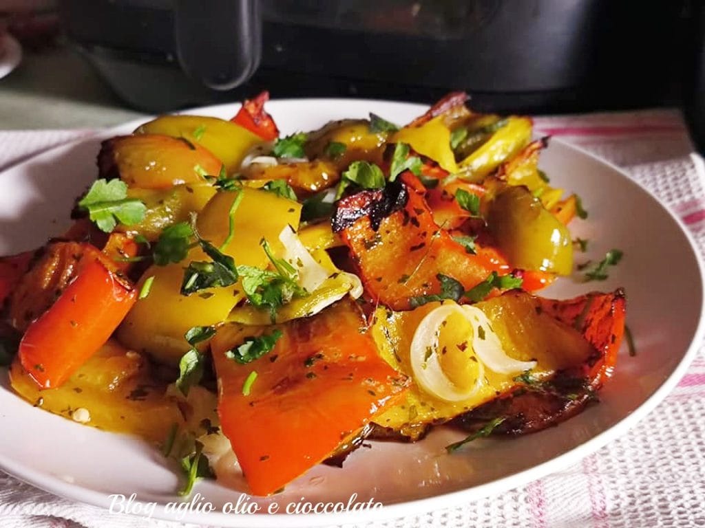 paprika en ui in de airfryer