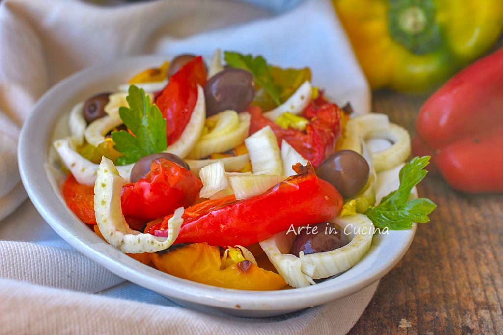 Paprika- en venkelsalade