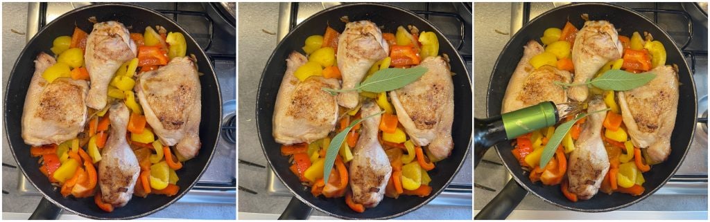 Kippenbouten met paprika
