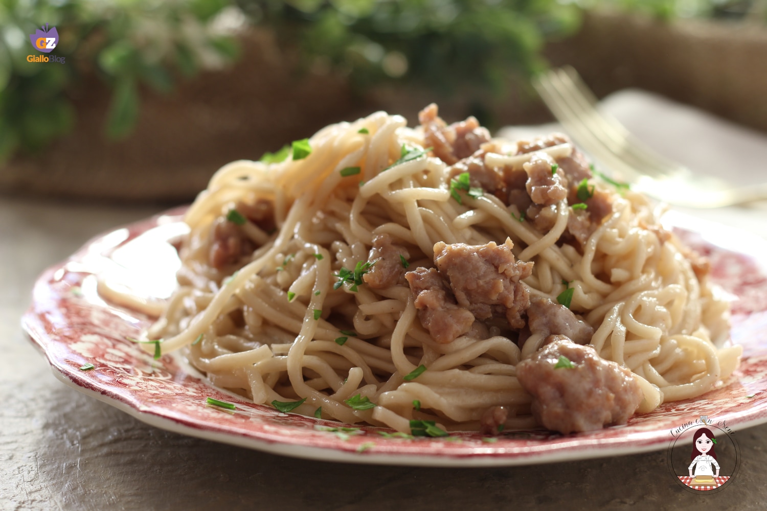Pasta met bier en worst
