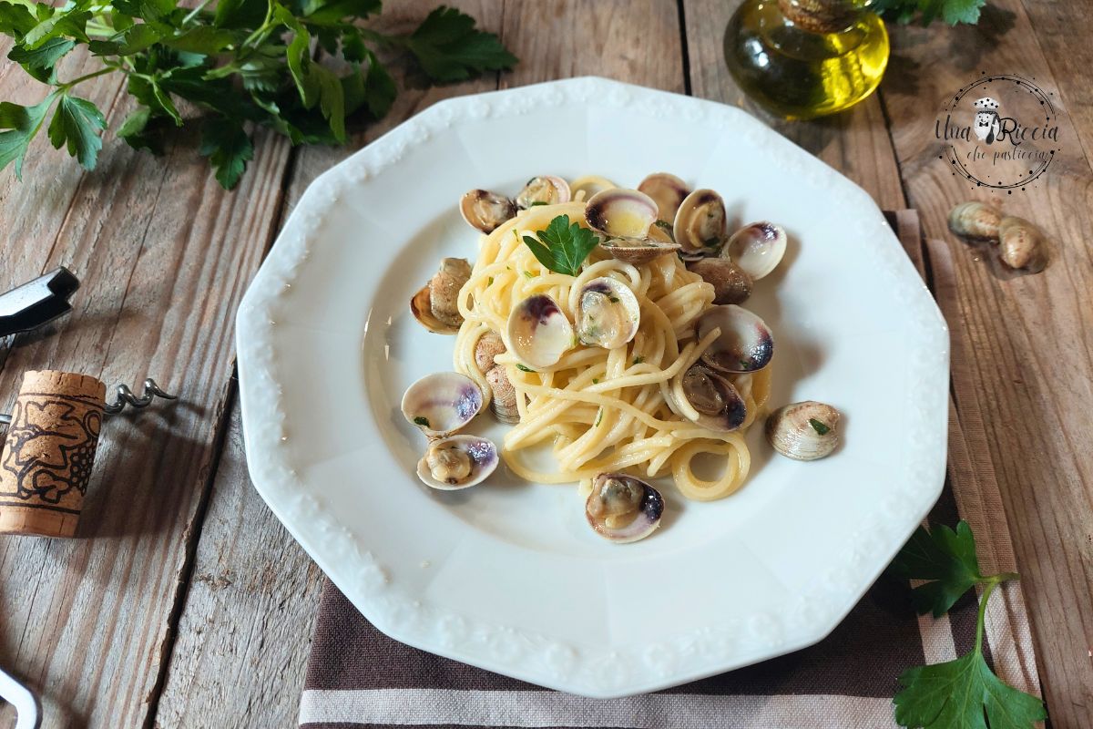 Pasta met venusschelpen