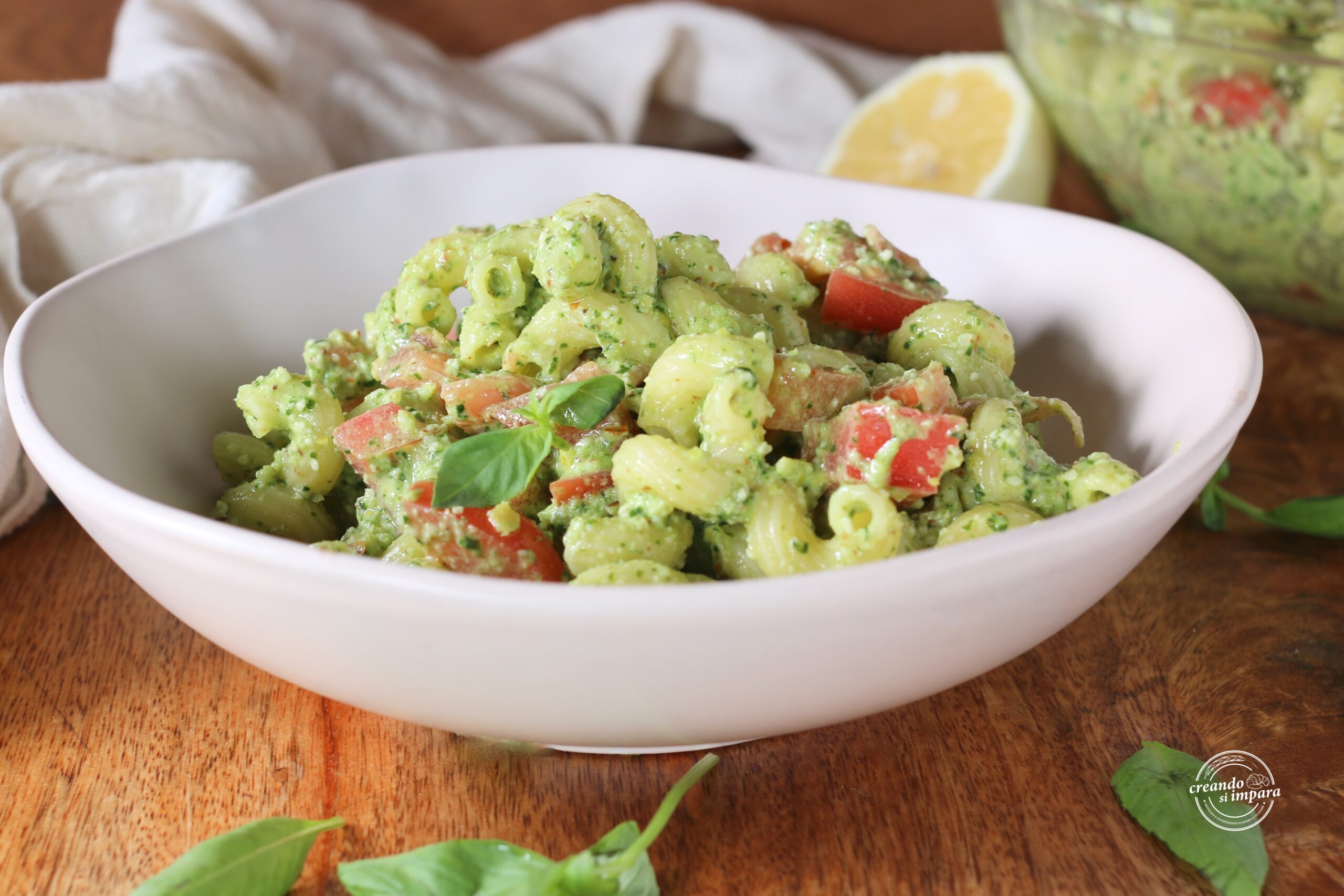 Pasta met citroenpesto