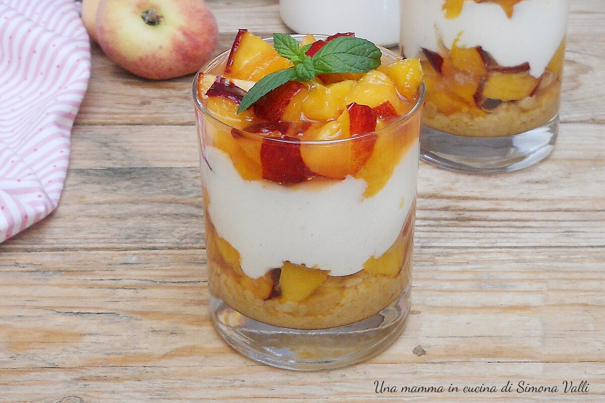 Perzik Cheesecake in een Glas