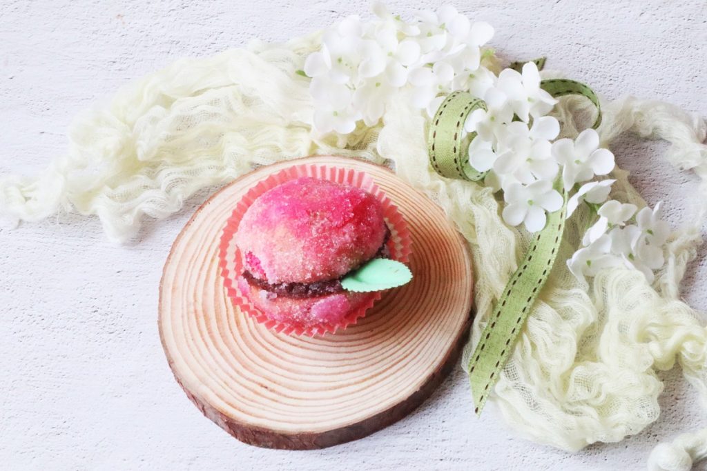 Perziken met chocoladeroom