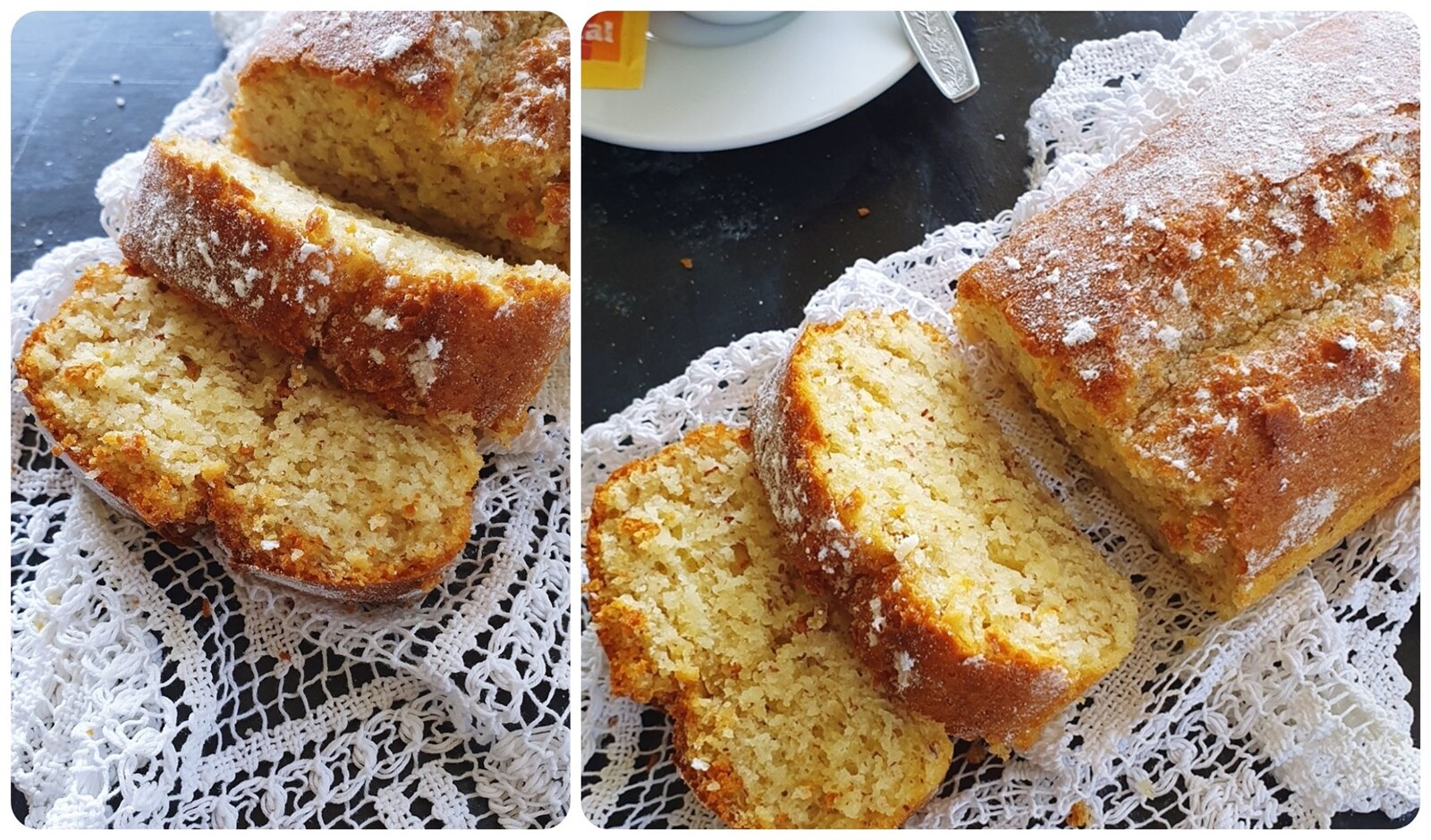 Plumcake yoghurt en amandelen in de airfryer