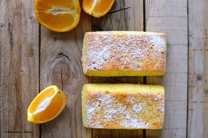 Plumcake met sinaasappel en room