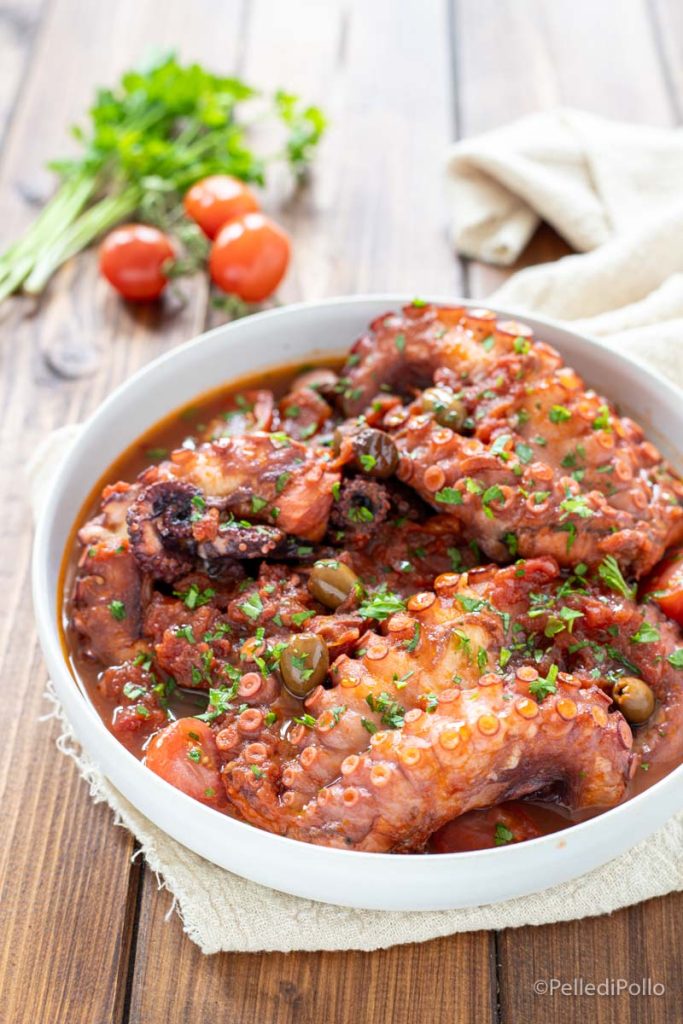 polpo alla luciana in multicooker