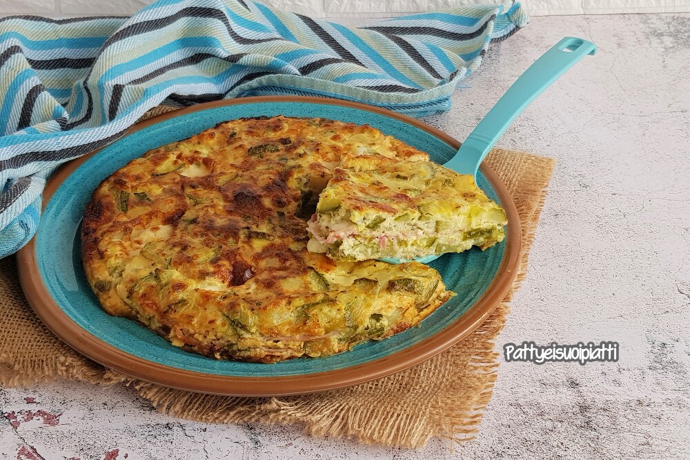 gevulde omelet uit de oven