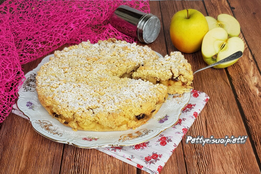 kruimeltaart met strudelvulling