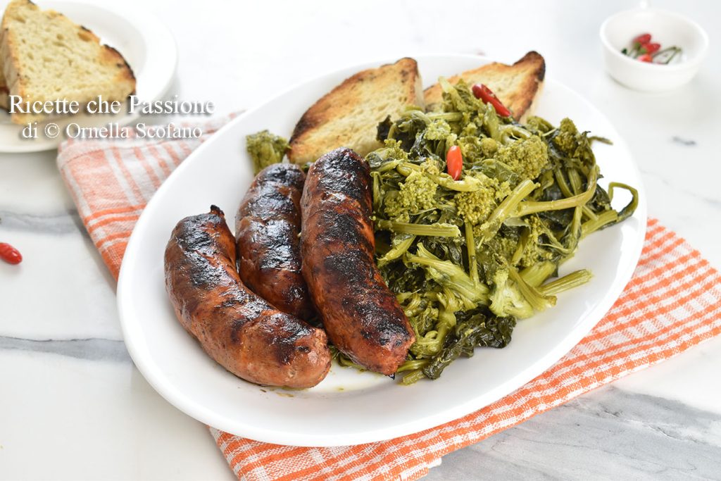 recept raapstelen met gegrilde worst