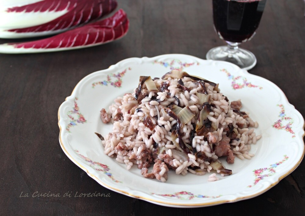 radicchio en worst risotto