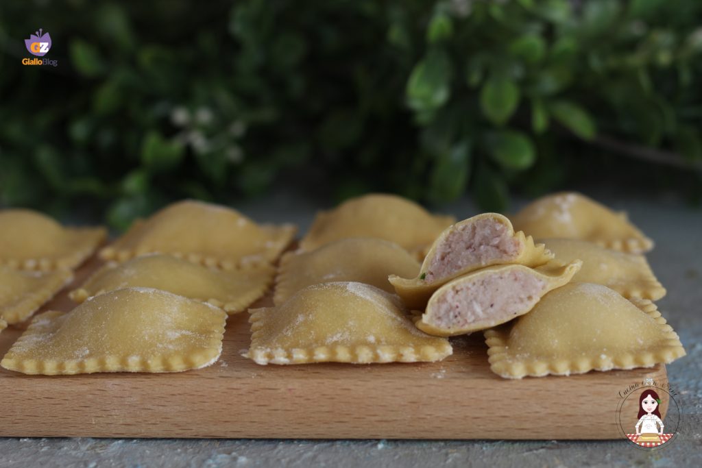 Ravioli gevuld met octopus