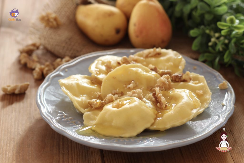 Ravioli met peren en mascarpone