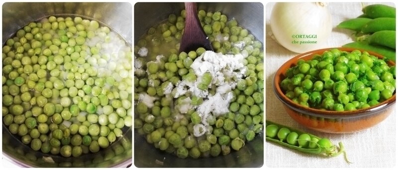 recept stap voor stap Verse erwten in de pan met ui