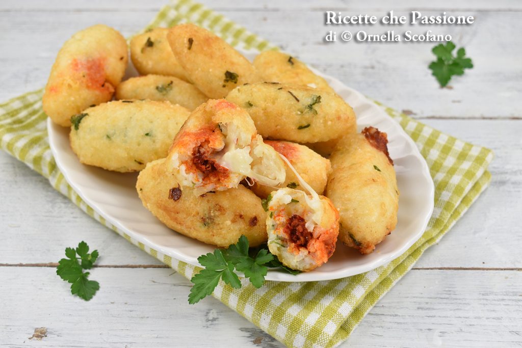 recept rijstkroketten met provola en 'nduja