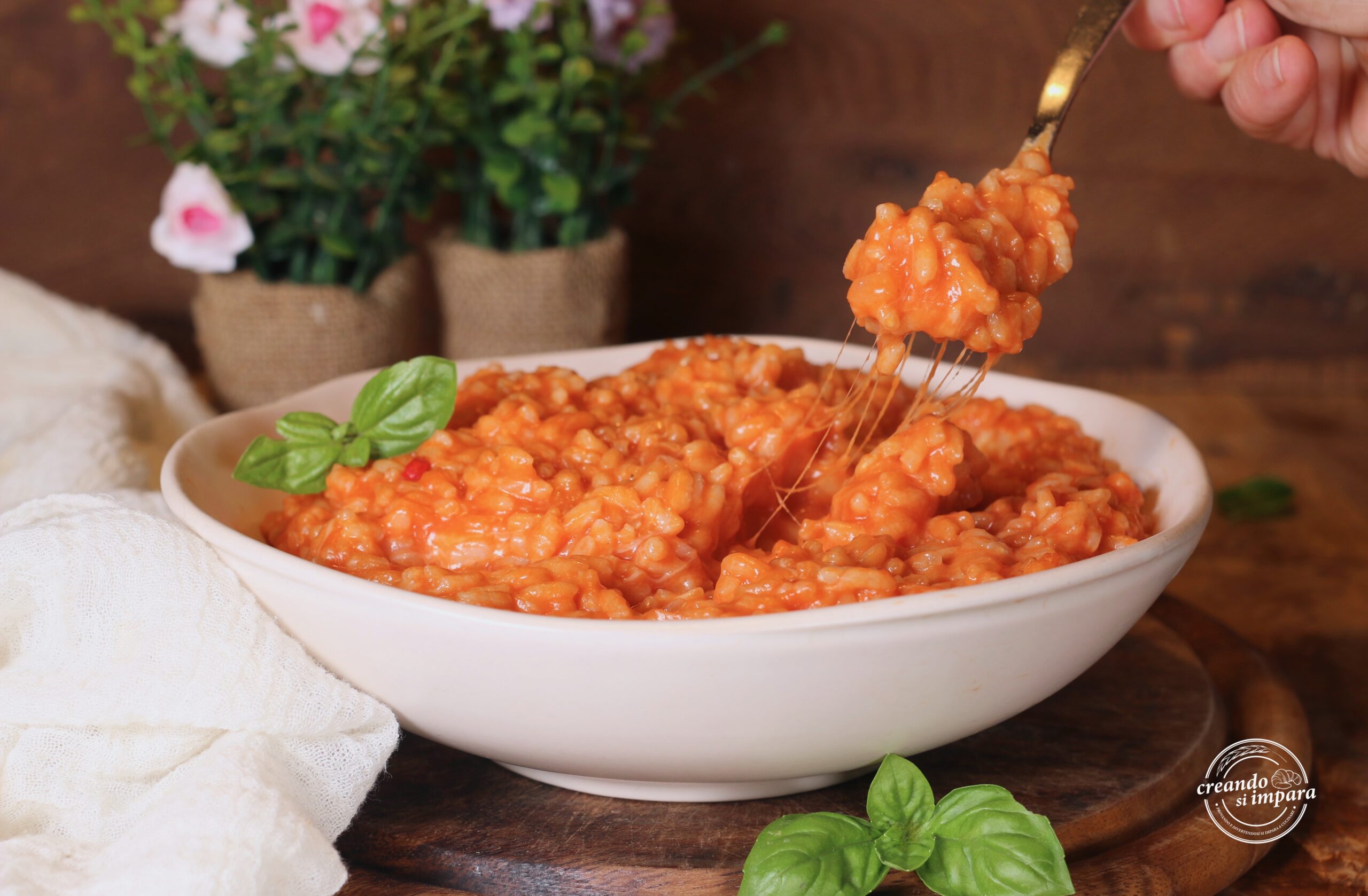 Risotto alla pizzaiola met Asiago