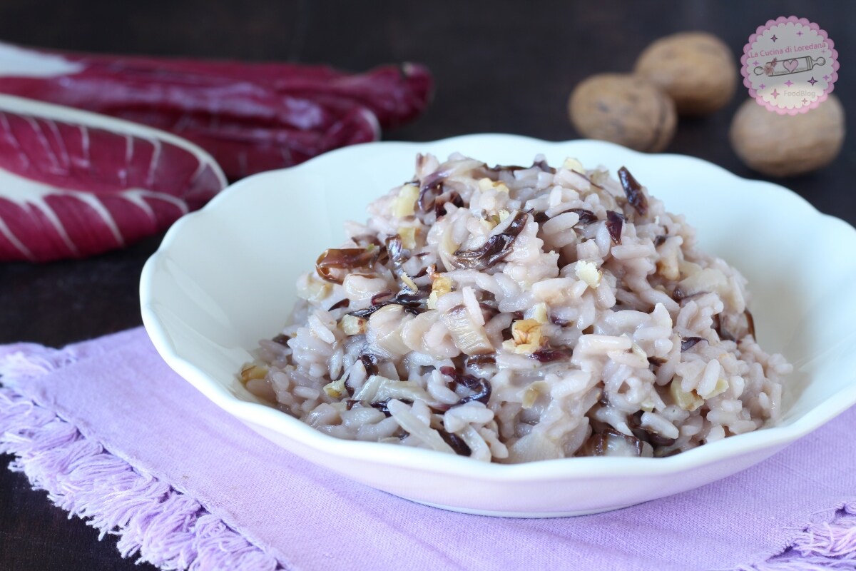 ROMIGE EN HEERLIJKE RISOTTO MET RADICCHIO EN NOTEN