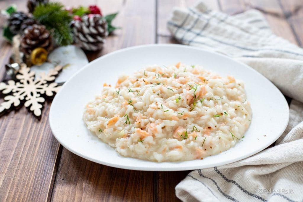risotto met gerookte zalm