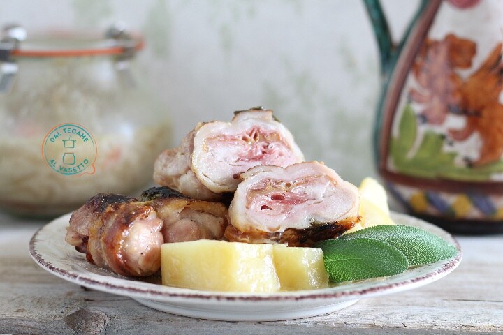 Rolatine in glazen pot koken