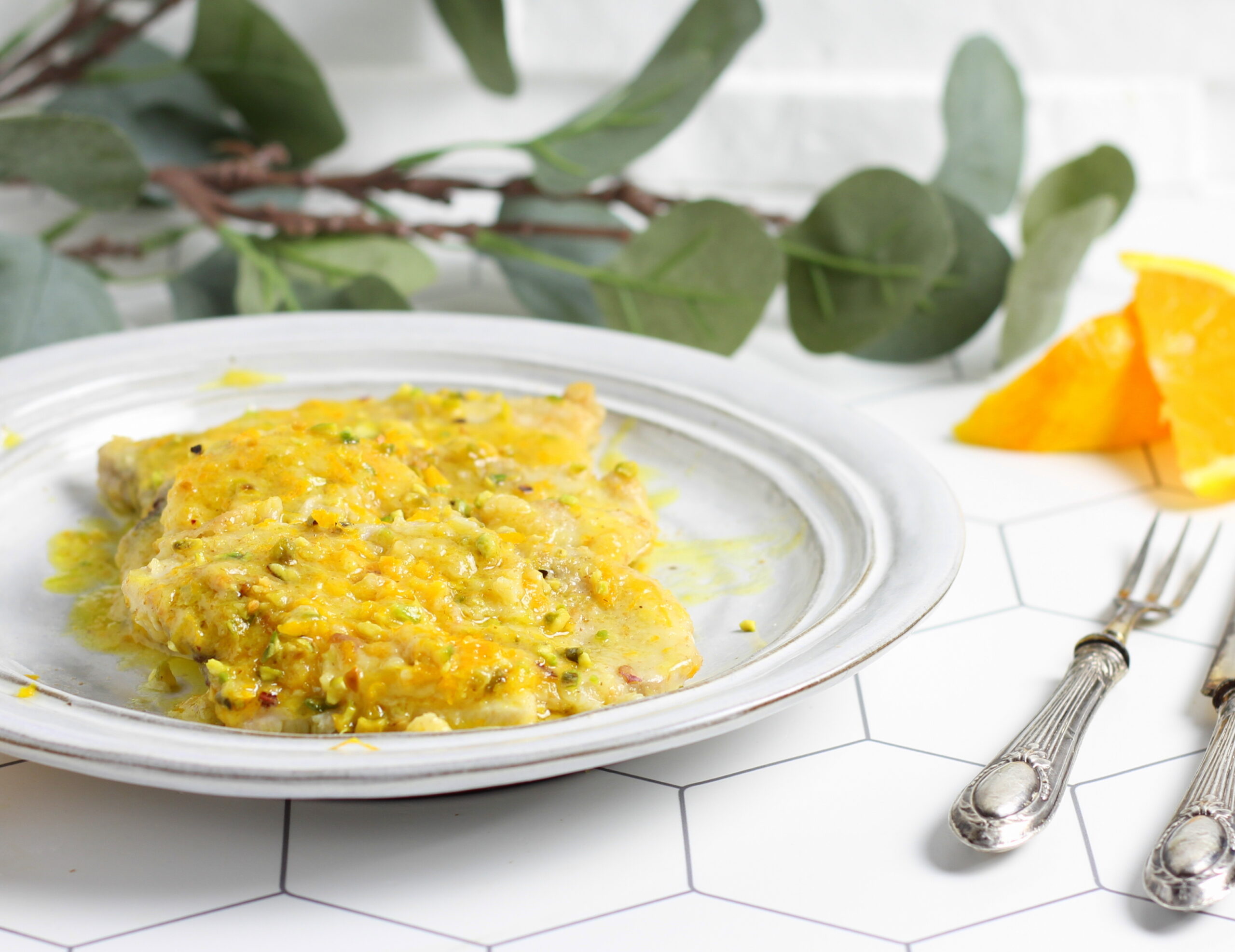 Zwaardvis Scaloppine met Citrusvruchten