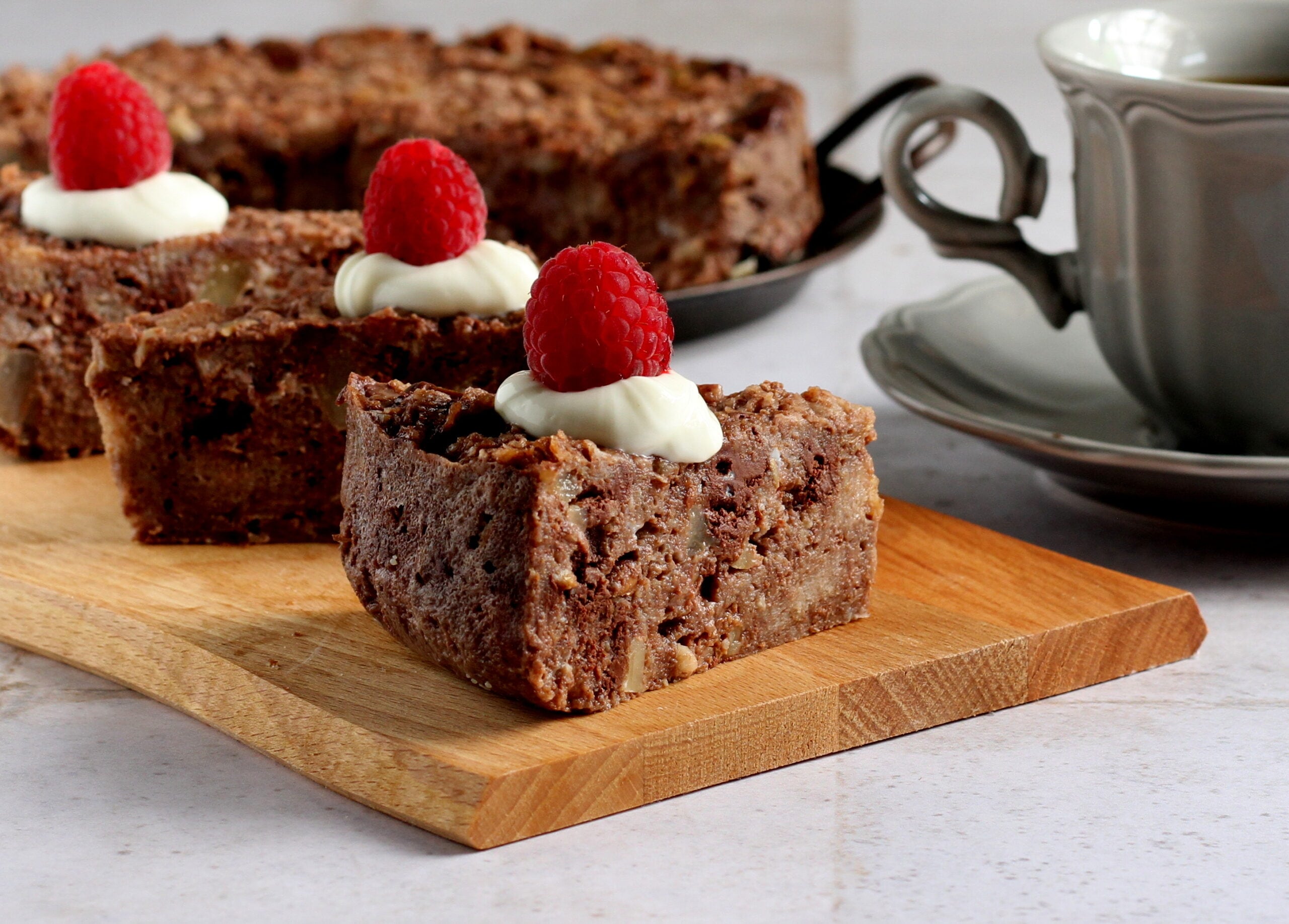 Broodpudding in de snelkookpan