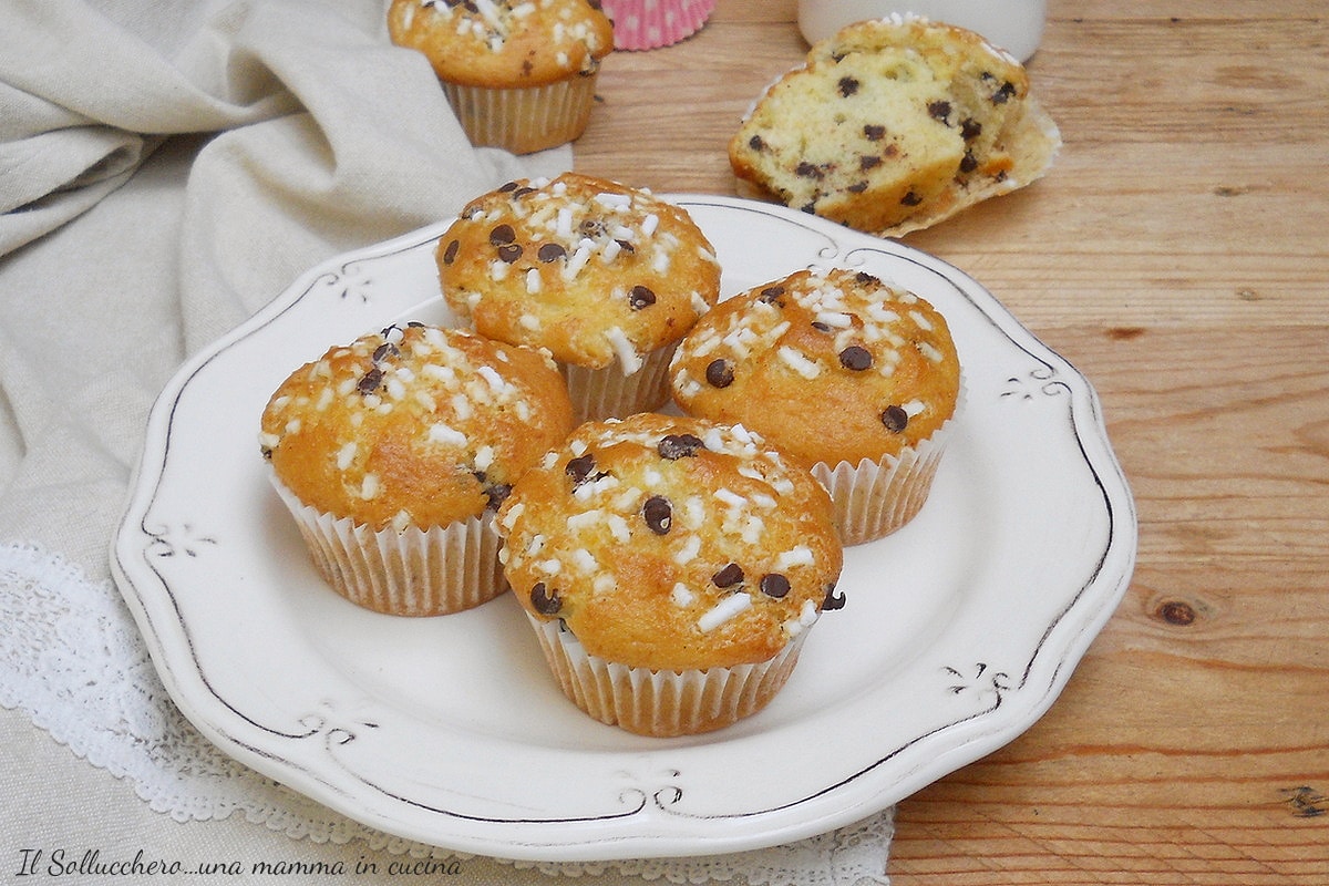 Sinaasappelmuffins met chocoladestukjes