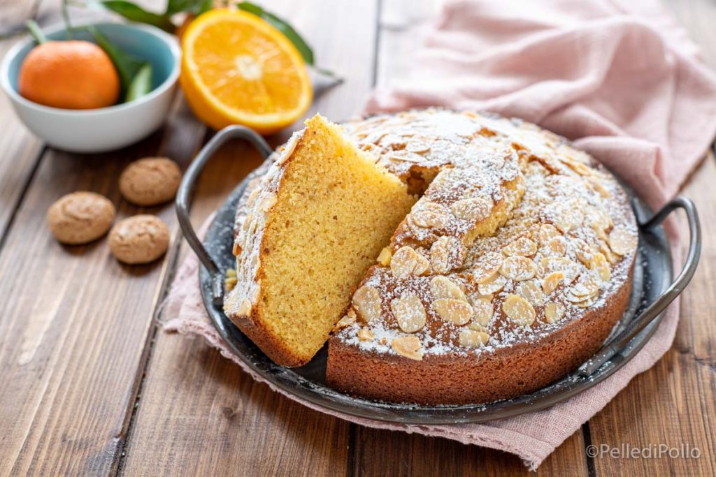 sinaasappel en amaretti taart